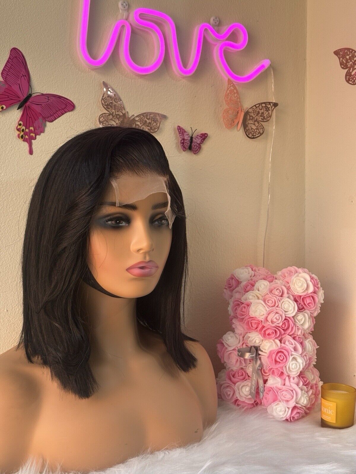 Chic Luxe Hair Ready To Wear Pre-Styled Glueless Lace Front Side Bang Bob Wig | 100% Human Hair