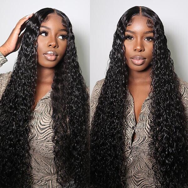 Human Hair Wigs Wig Glueless Wear And Go Women Lace Front Curly Long
