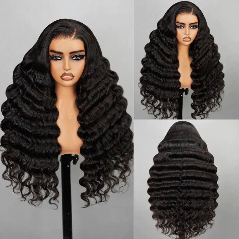 ChicLuxe Hair Wavy Wig | Lace Front | Glueless | 100% Human Hair Loose Wave 13*6 Frontal Lace