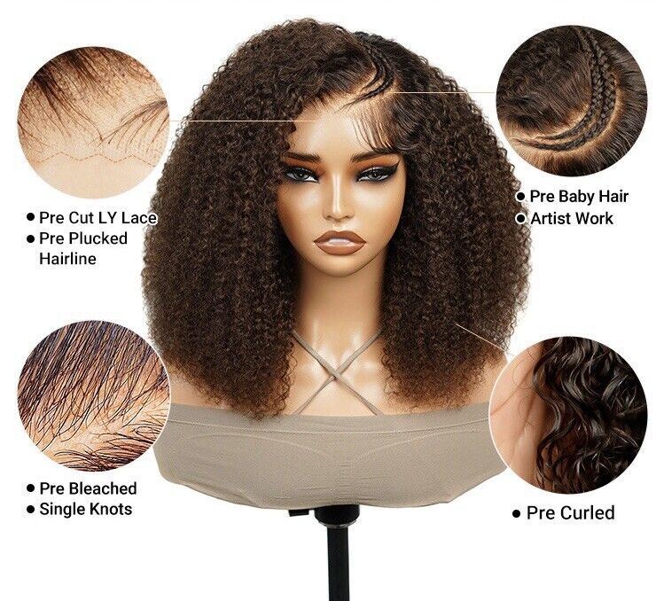 Chic Luxe Hair Pre-Styled Braided Curly Wig | Lace Front | Glueless | 100% Human Hair