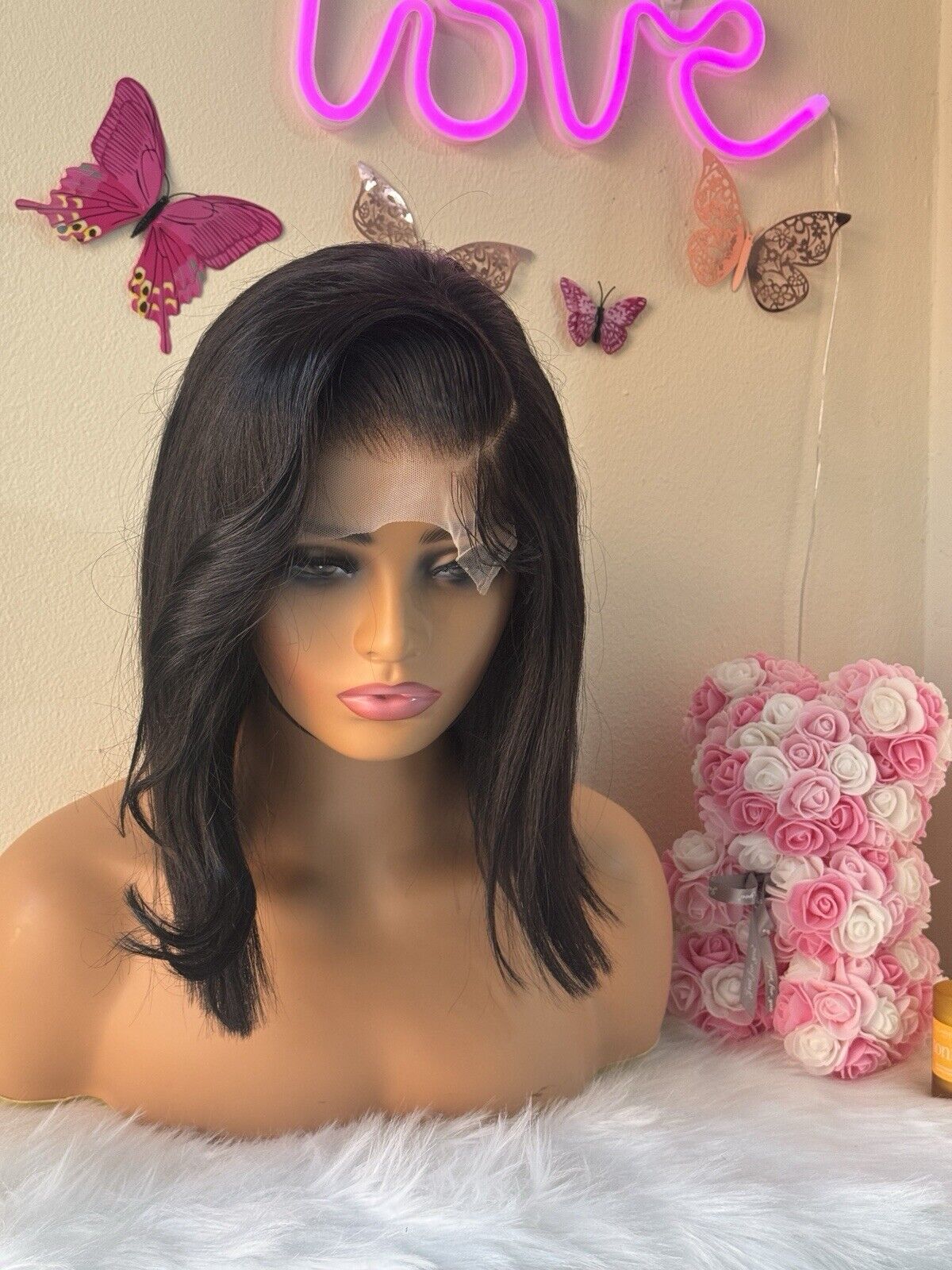 Chic Luxe Hair Ready To Wear Pre-Styled Glueless Lace Front Side Bang Bob Wig | 100% Human Hair