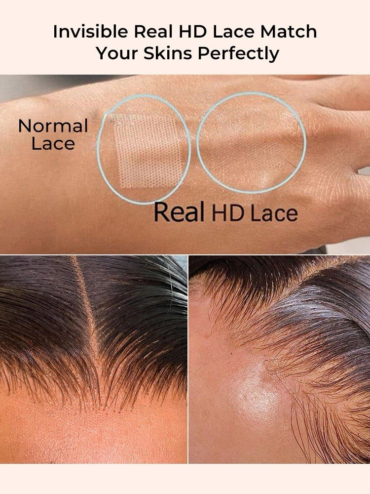 50 Inches Voluminous Deep Wave HD Lace Frontal Wig Super Long Human Hair 300%