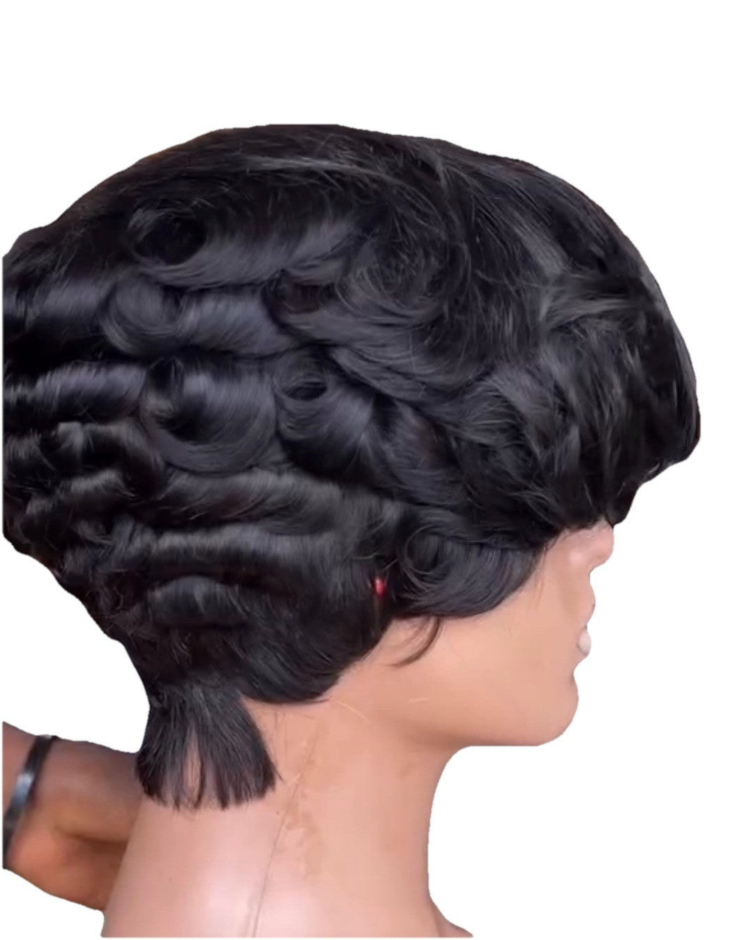 Chic Luxe Hair Pixie Cut Pre-Styled Ready To Wear Short Wig | 100% Human Hair