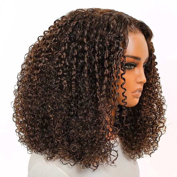 Chic Luxe Hair Glueless Wear And Go Lace Front Bouncy Curly Short Wig | 100% Human Hair