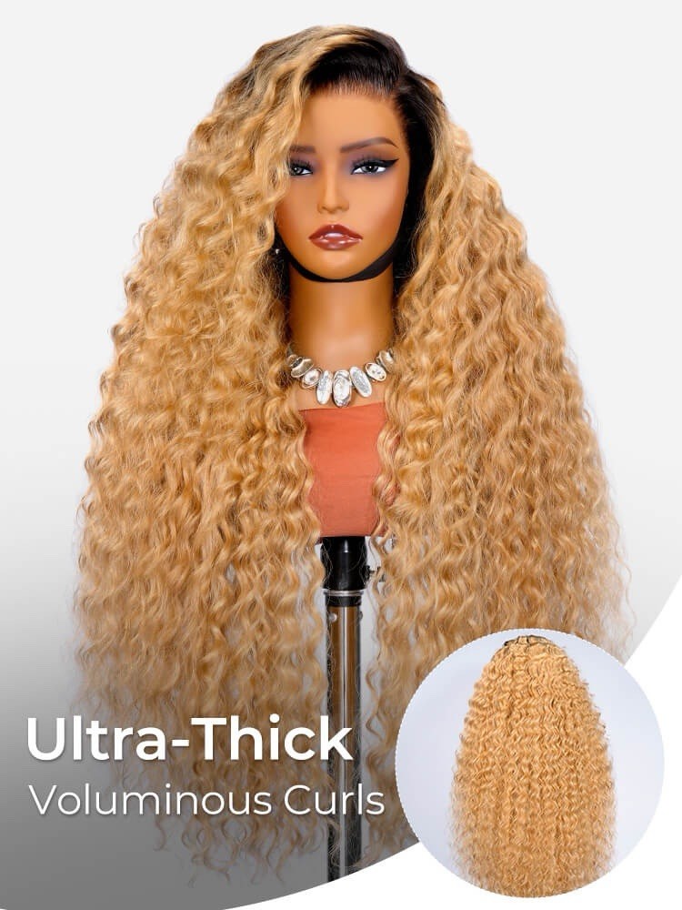 Chic Luxe Hair Celebrity Inspired 30 Inch 13x5 HD Lace Ombre Loose Deep Wave Wig | 100% Human Hair | 300% Density