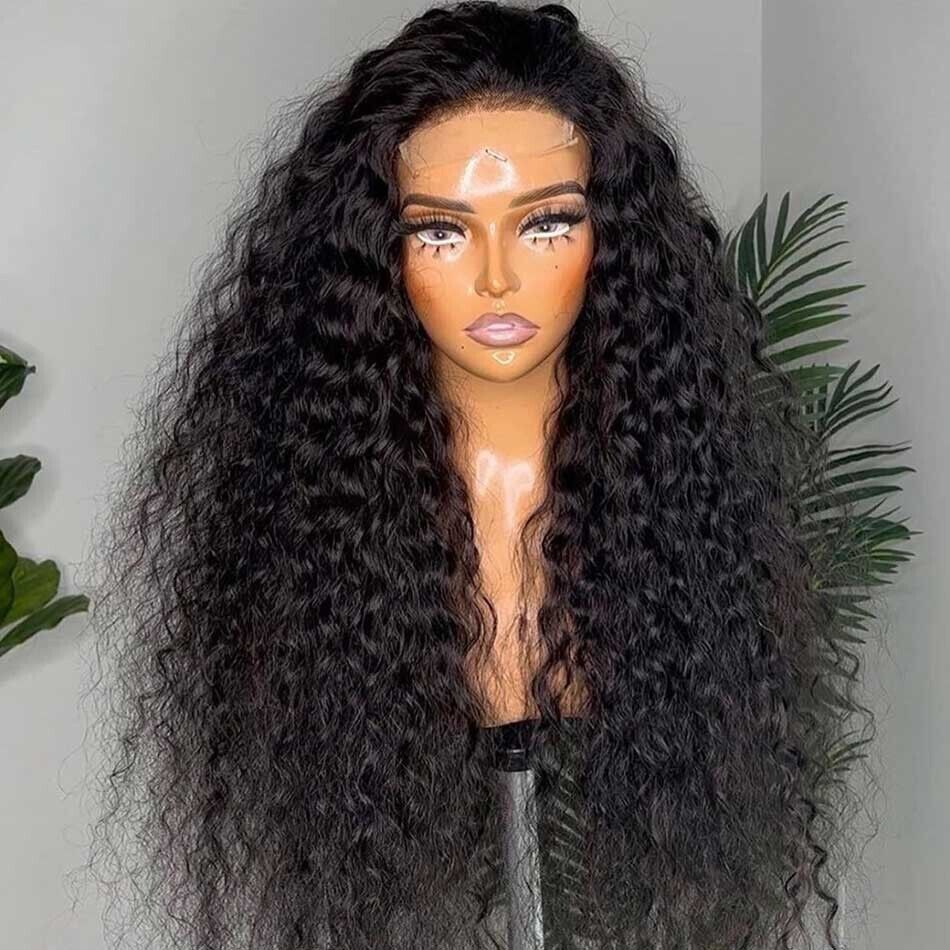 Human Hair Wigs Wig Glueless Wear And Go Women Lace Front Curly Long