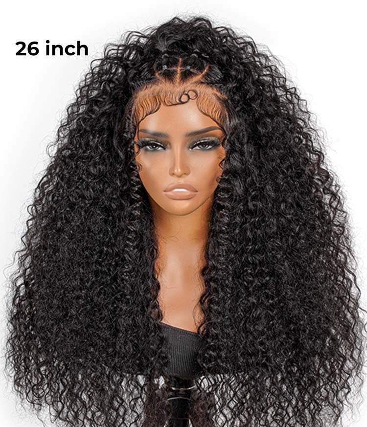 Chic Luxe Hair Box Braids With Flat Twists 13×6 Water Wave Wig | 100% Human Hair | 250% Density