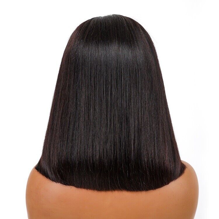 Chic Luxe Hair Short Bob With Bangs Wig | 5x5 Closure | Glueless | 100% Human Hair