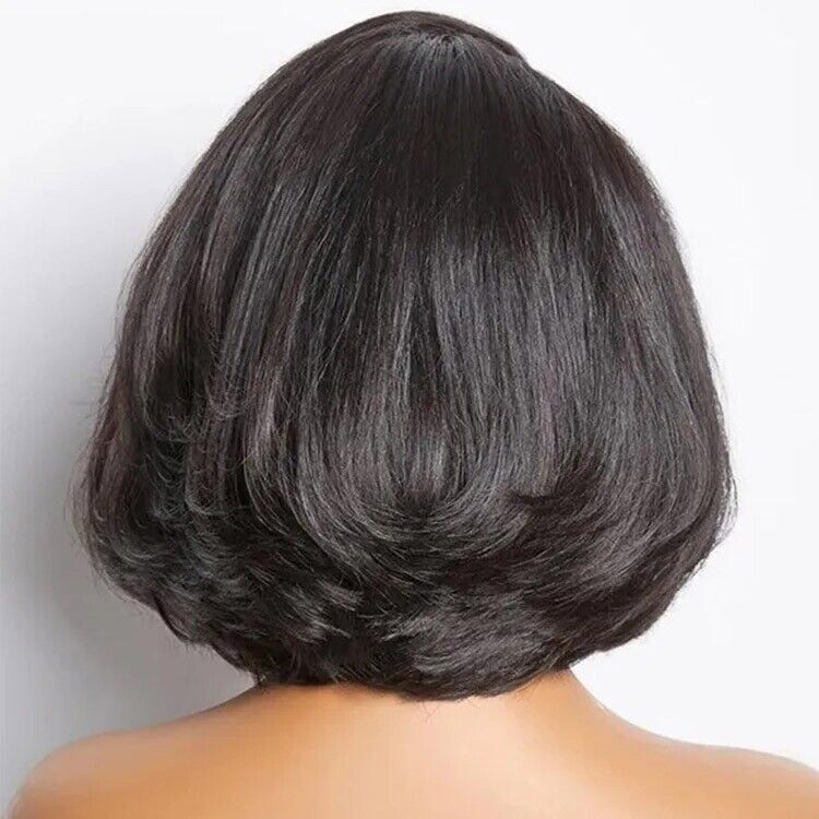 Chic Luxe Hair Butterfly Layered Cut Short Bob Ready To Go Glueless Wig | 100% Human Hair