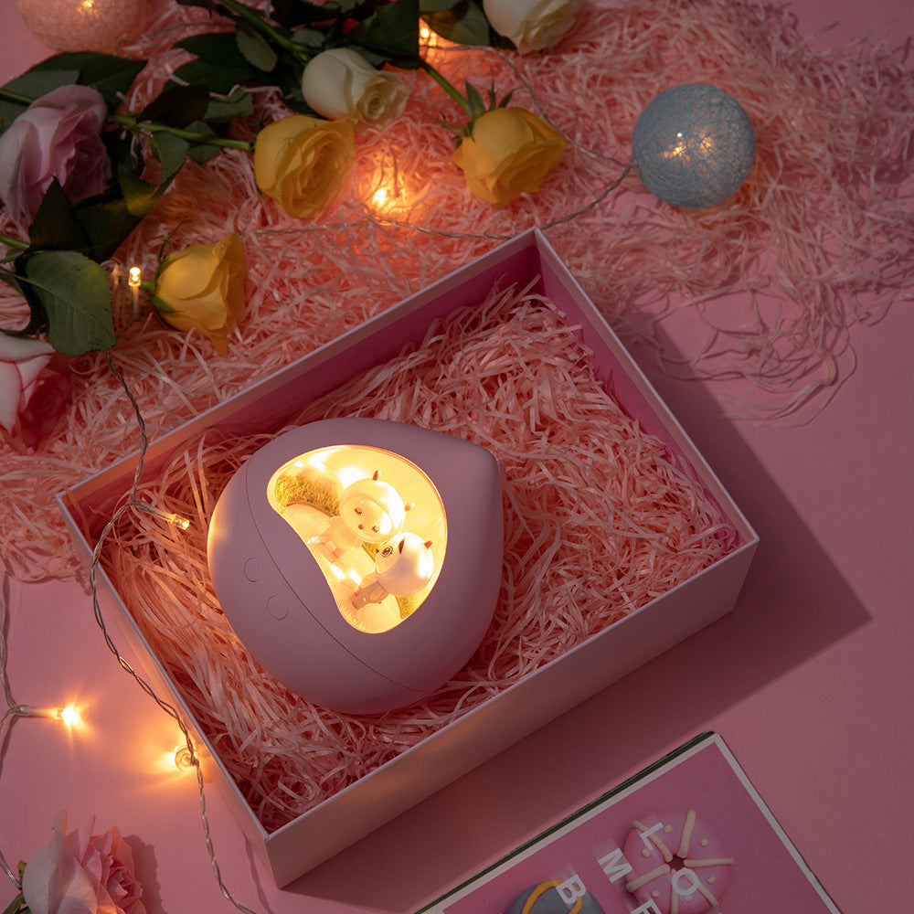 Cartoon Bedroom USB Rotating Music Light Gift Gift Giving Battery 1500 mAh Portable