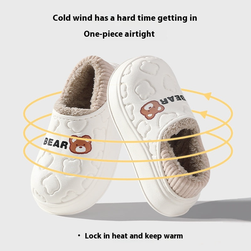 Eva Waterproof Cotton Slippers Women's Winter