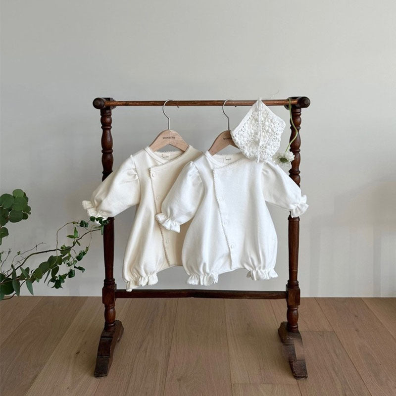Spring And Summer Infant Toddler Clothes Solid Color Jumpsuit