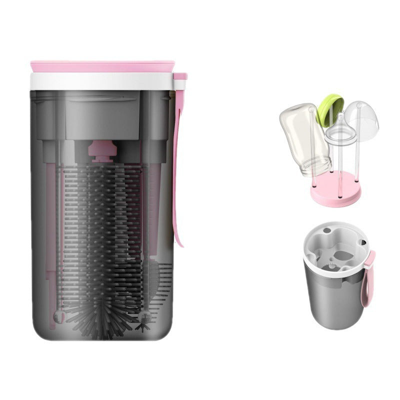 Portable Baby Bottle Brush Set Silicone