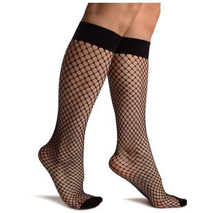 Knee High Over-the-knee Socks Diamond Jacquard