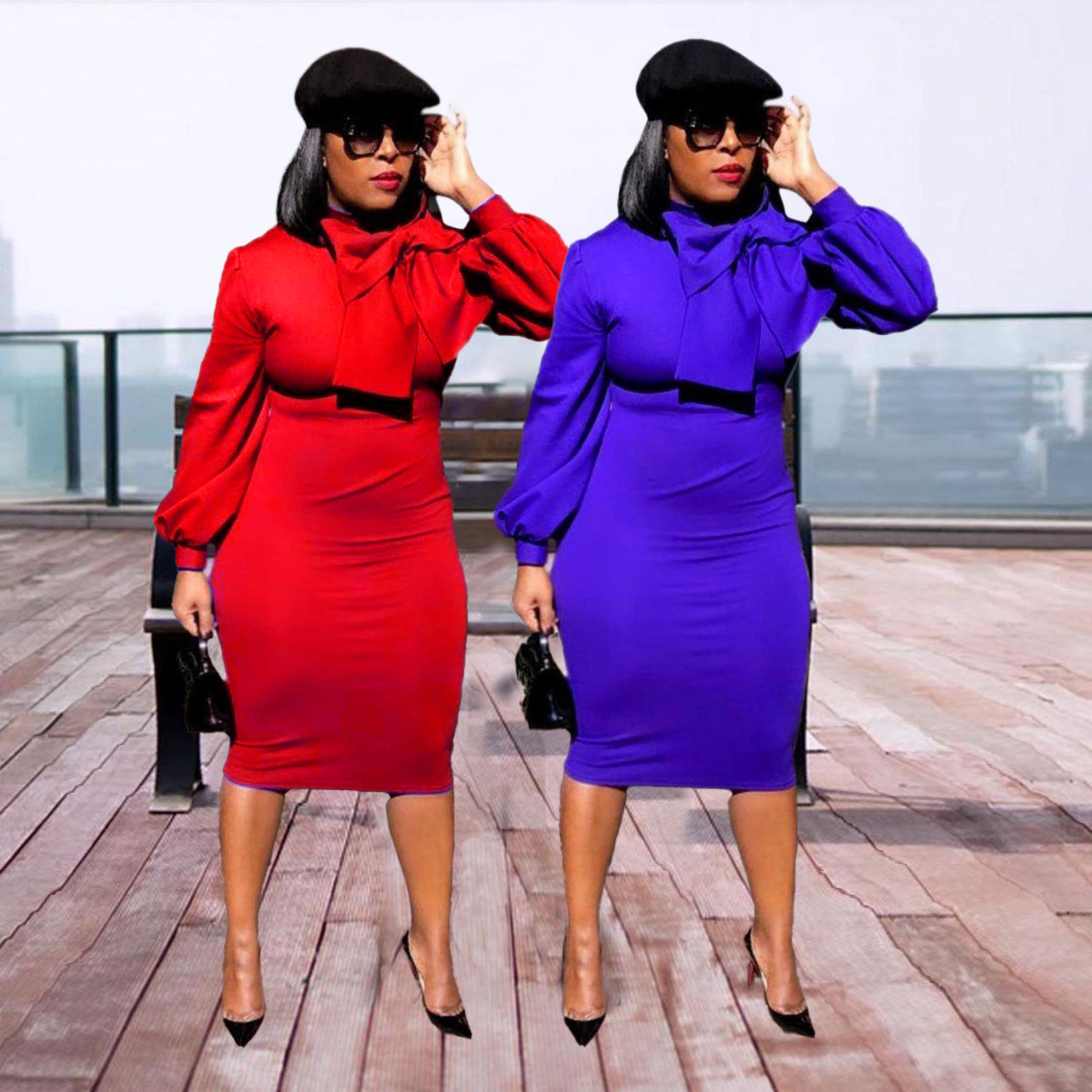 Autumn and winter long-sleeved African dress ,