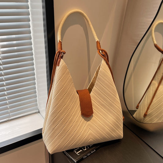 Bolso de mano de gran capacidad para llevar debajo del brazo, bolso grande para ir al trabajo