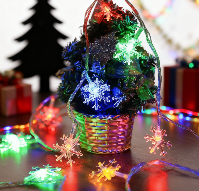 Christmas Snowflake Light - Colorful Christmas Light LED String