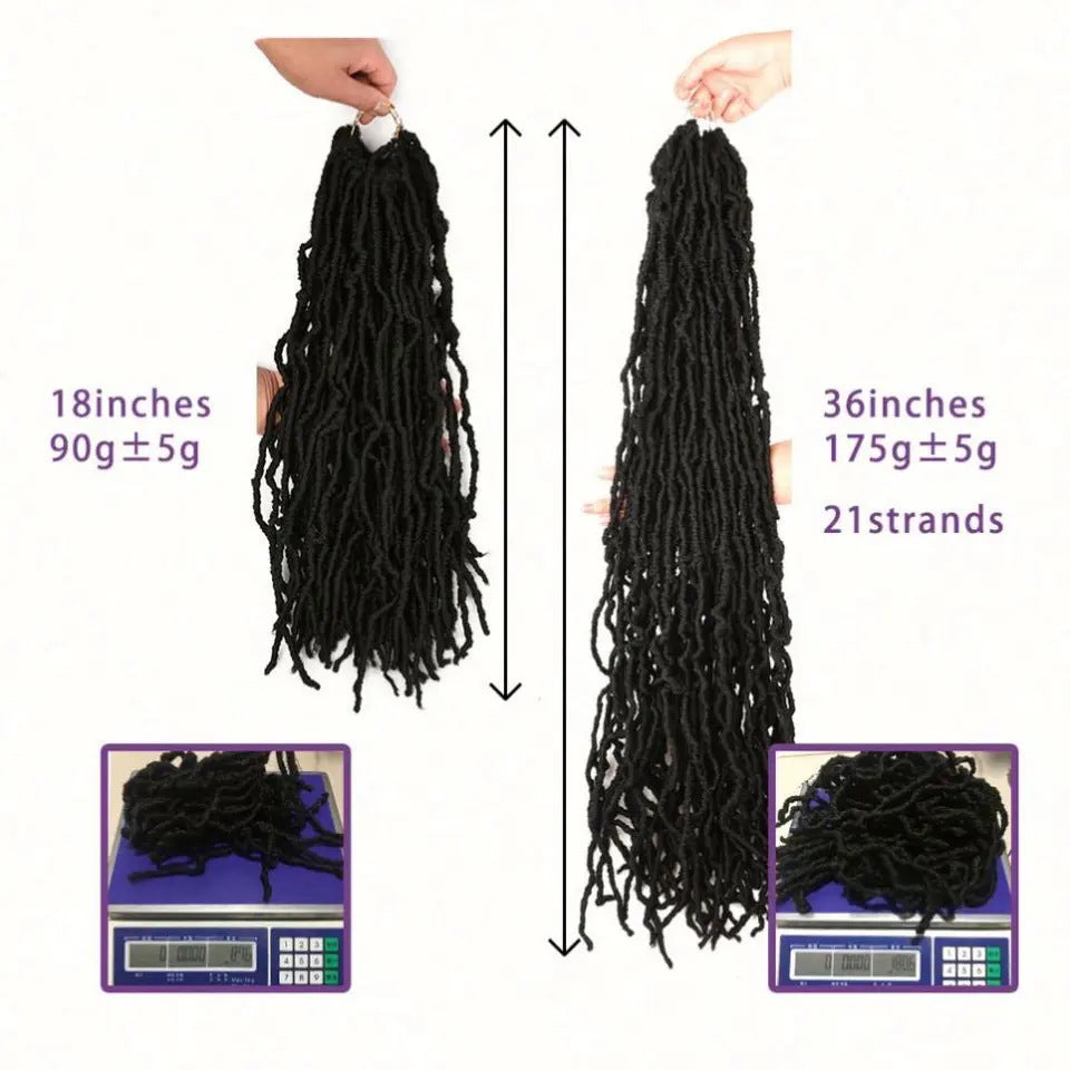 Earthworm Crochet Chemical Fiber Wig