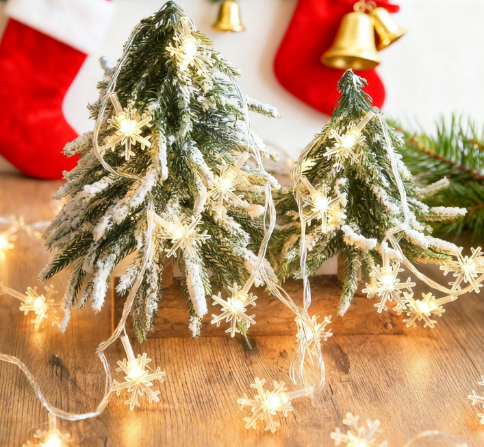 Christmas Snowflake Light - Warm Color Christmas Light LED String