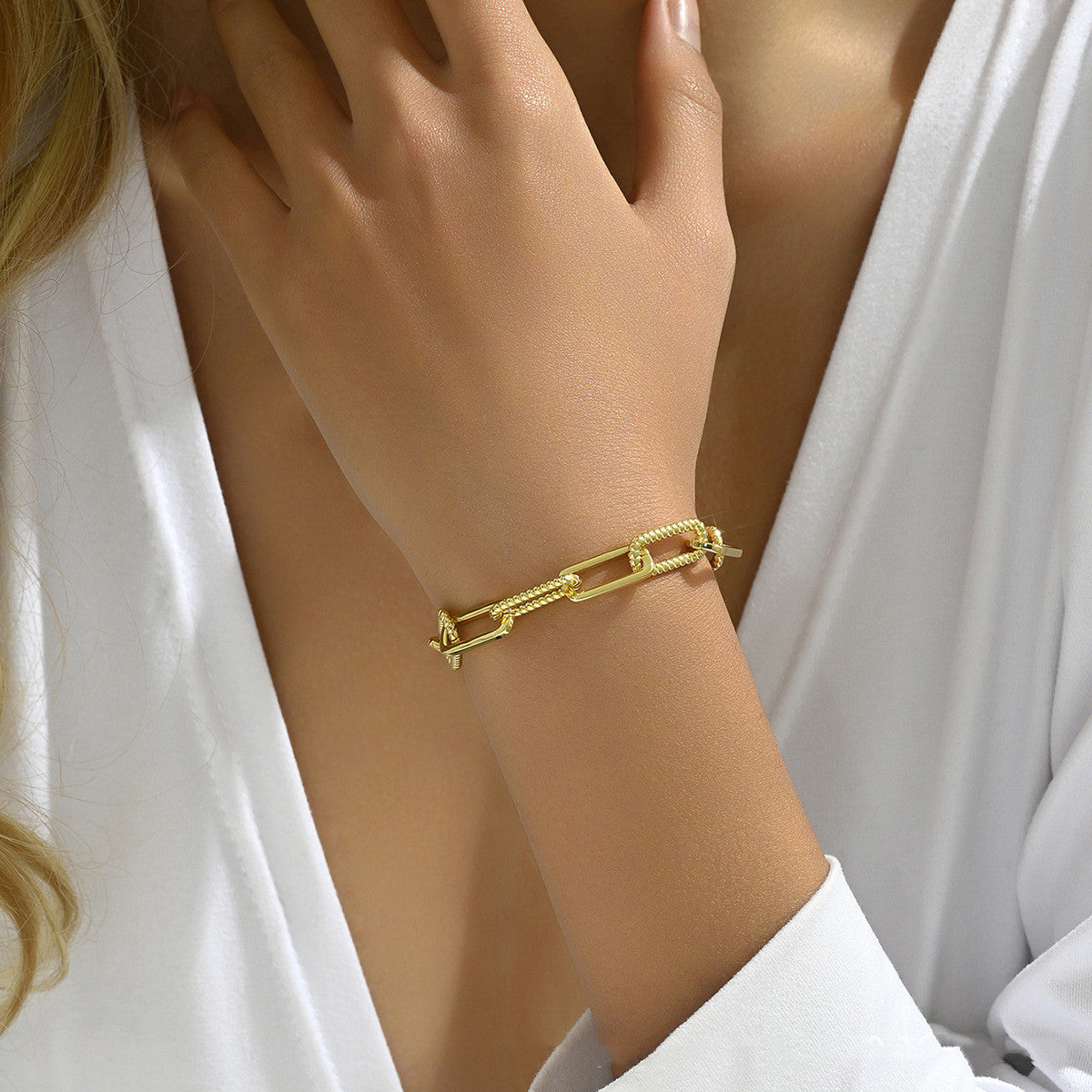 Hufeisenkette Ins Style U-förmiges Damenarmband All-Matching