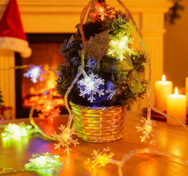 Christmas Snowflake Light - Colorful Christmas Light LED String