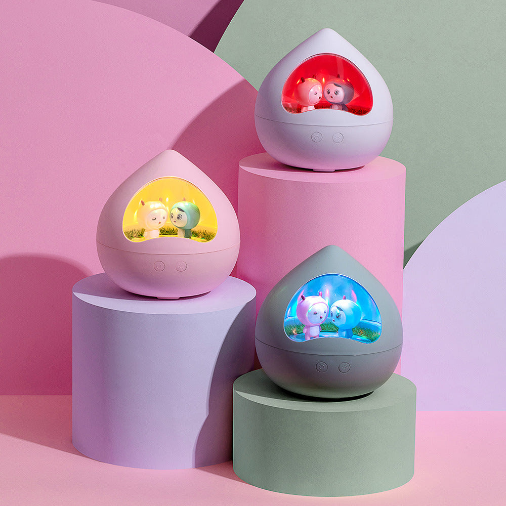 Cartoon Bedroom USB Rotating Music Light Gift Gift Giving Battery 1500 mAh Portable