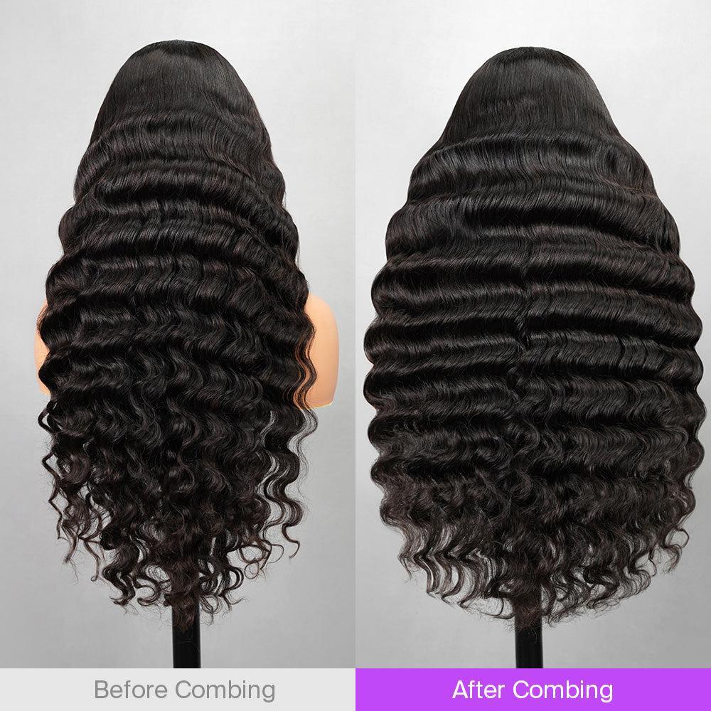ChicLuxe Hair Wavy Wig | Lace Front | Glueless | 100% Human Hair Loose Wave 13*6 Frontal Lace
