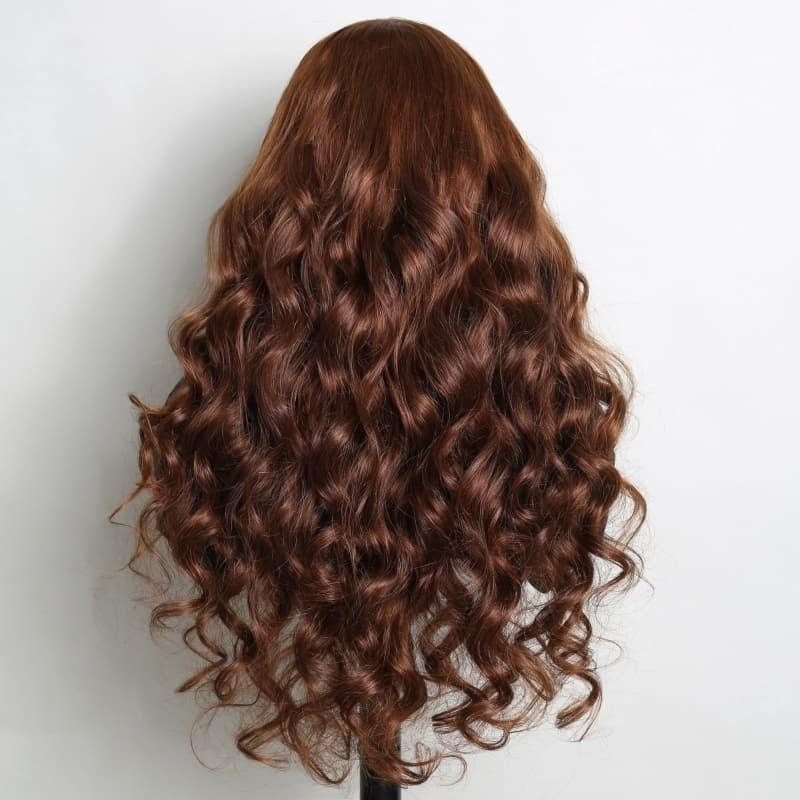 Chic Luxe Hair Custom 13x4 Lace Highlight Brown Chestnut Body Wave Wig | 100% Human Hair