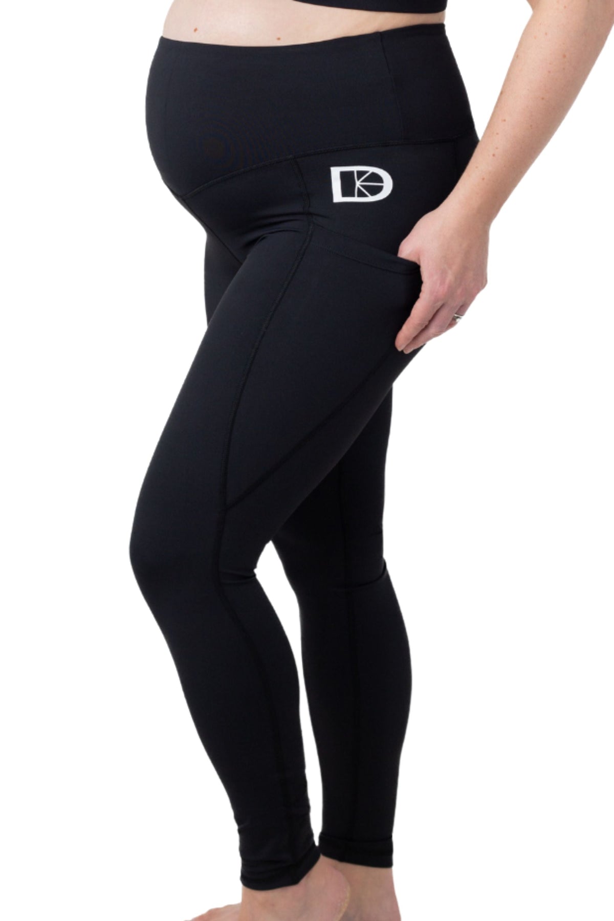 Maternity & Postnatal Active Support Leggings | Black