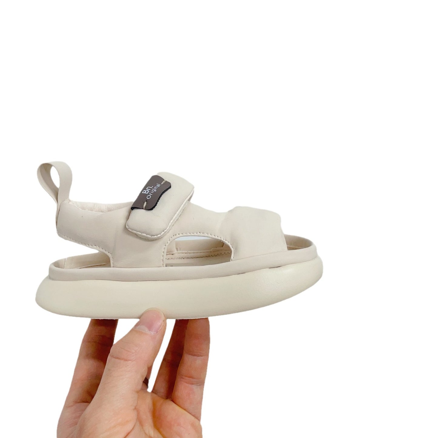 Baby Leisure Simple Pure Color Puff Beach Shoes