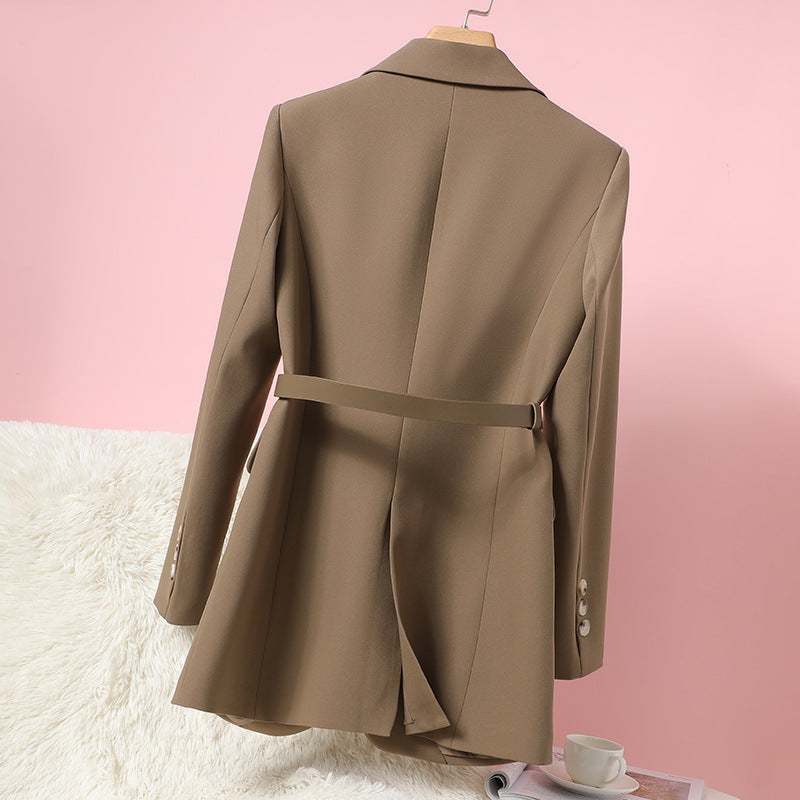 Gerade geschnittene Anzugjacke für Damen im Tube-Stil