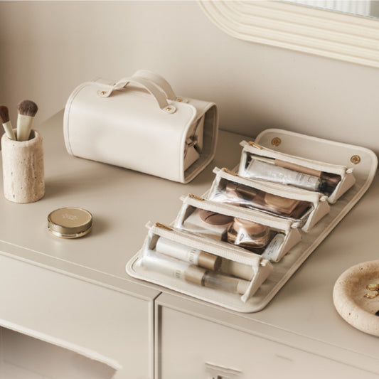 Bolsa de cosméticos portátil extraíble Bolsas de cosméticos plegables de gran capacidad