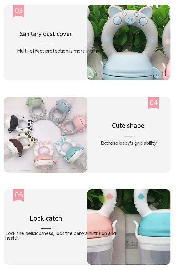 Baby Fruit And Vegetable Complementary Food Teether Baby Fruit Teether Bite Fruit And Vegetable Le Pacifier Silicone Milk