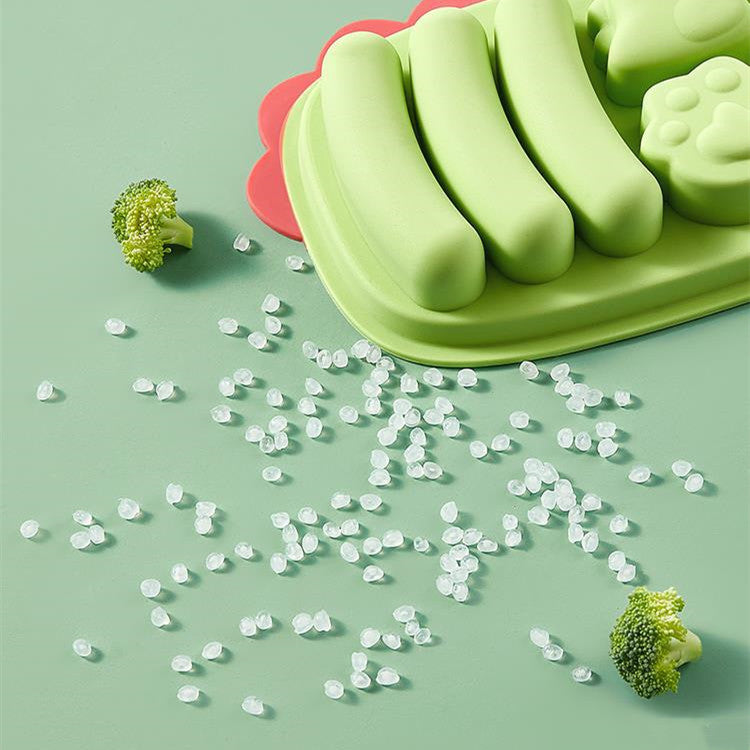 Baby Complementary Food Dinosaur Silicone Sausage Mold Can Steam
