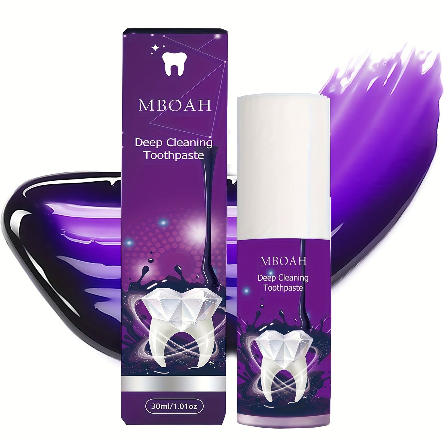 Purple Toothpaste Whitening Agent Deep Cleaning