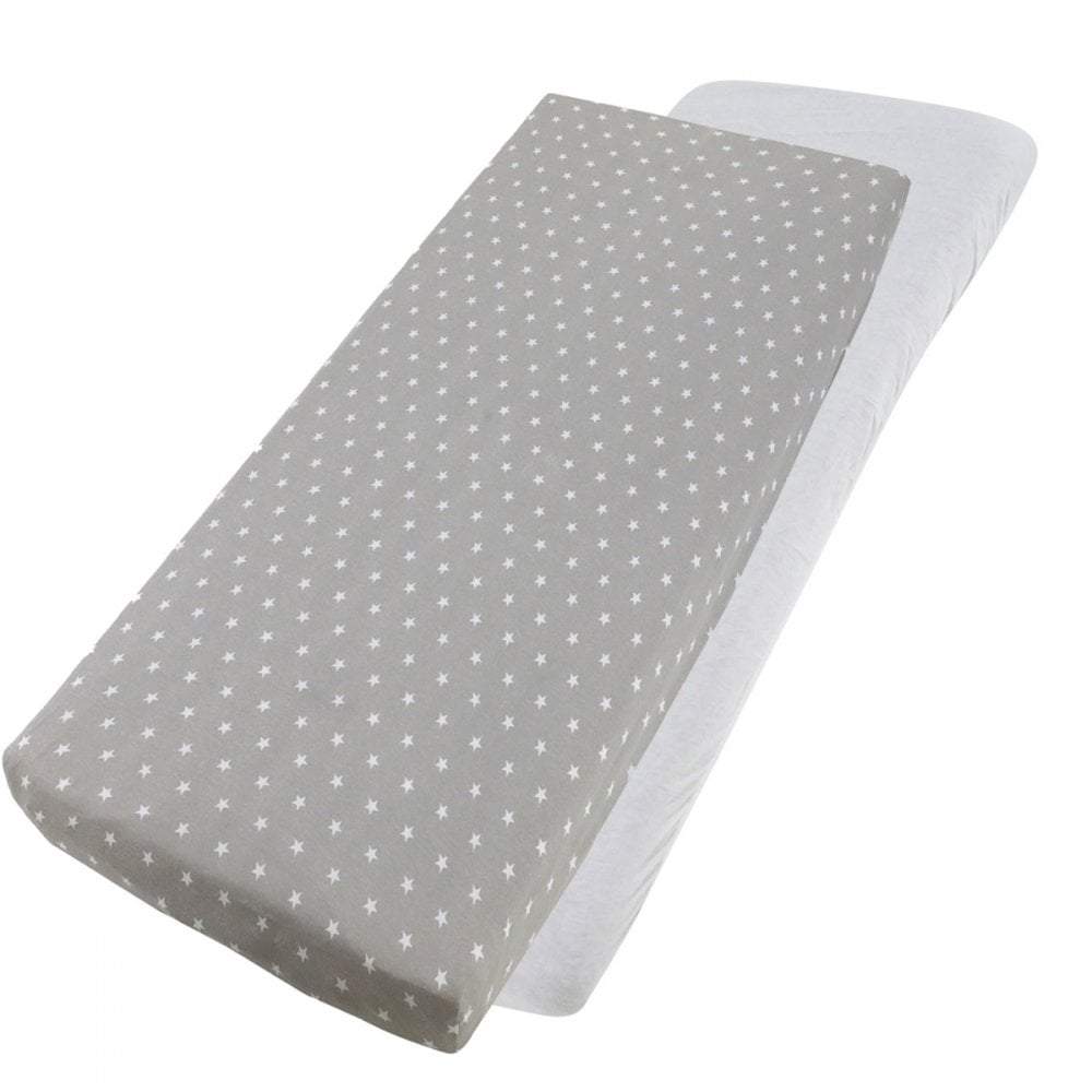 Crib Jersey Fitted Sheets 100% Cotton 40x90cm - Pack Of 4 - Fits All Models