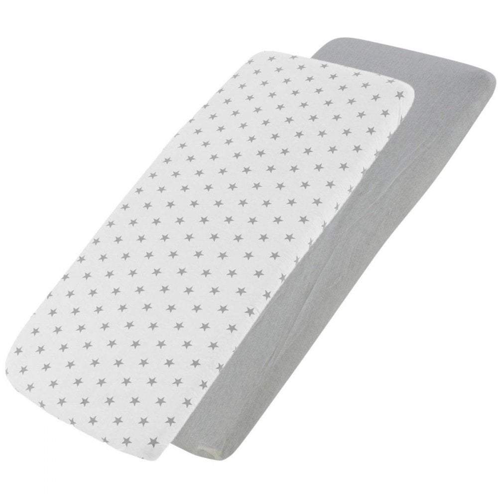 Crib Jersey Fitted Sheets 100% Cotton 40x90cm - Pack Of 4 - Fits All Models