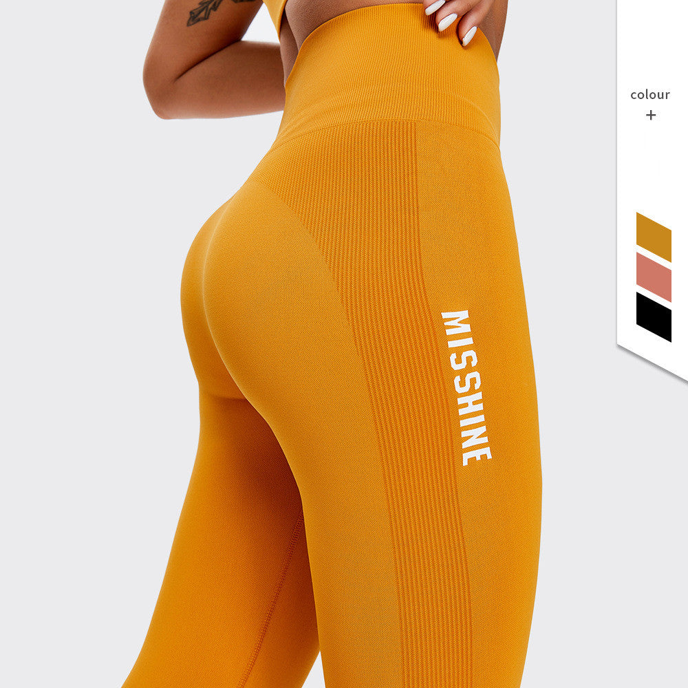 Pantalones deportivos elásticos ajustados y transpirables de alta elasticidad para fitness