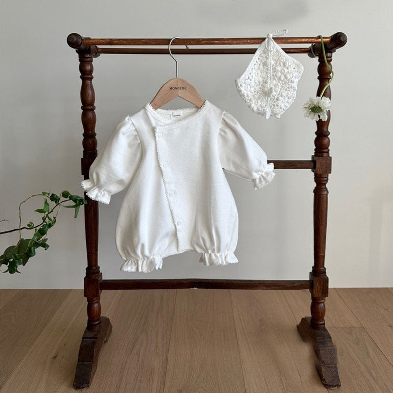 Spring And Summer Infant Toddler Clothes Solid Color Jumpsuit