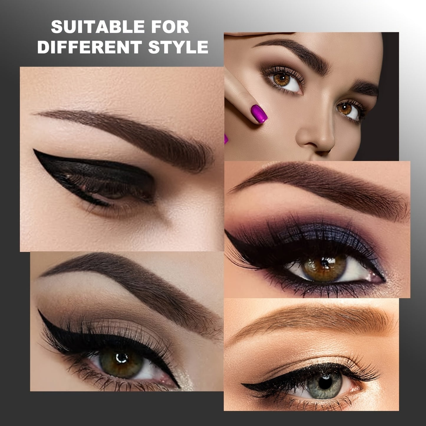 Ultra Slim 4 Split Head Eyebrow Pencil , Waterproof, Smudge Proof Natural Three-dimensional Eyebrow Pencil, Simulated Natural Eyebrow Look, Clumping Free Colorfast Christmas Gifts