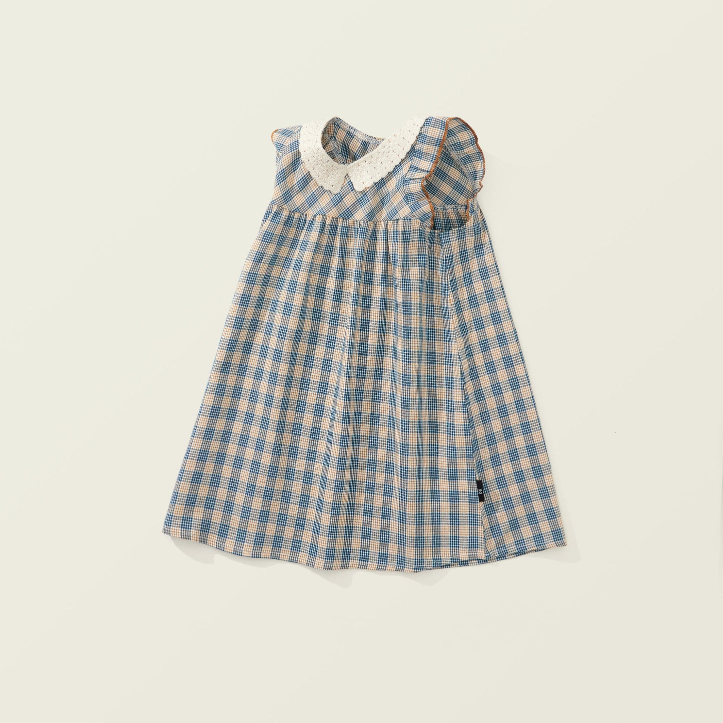 Baby Girl Lace Cotton Plaid Sleeveless Children's Skirt