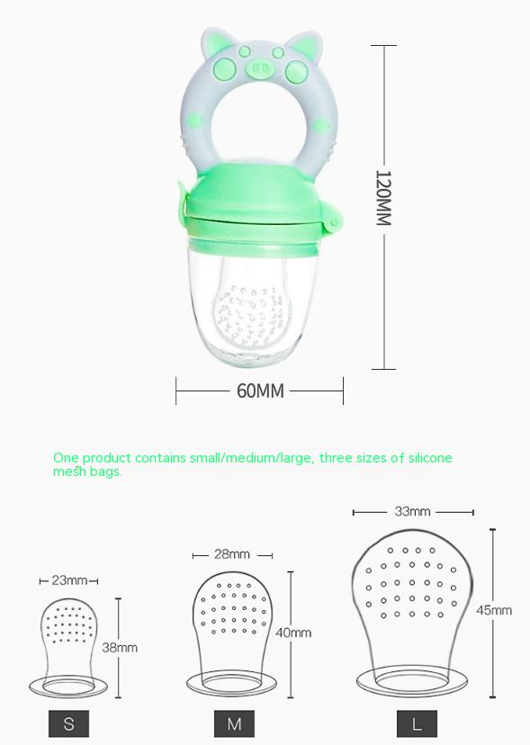 Baby Fruit And Vegetable Complementary Food Teether Baby Fruit Teether Bite Fruit And Vegetable Le Pacifier Silicone Milk