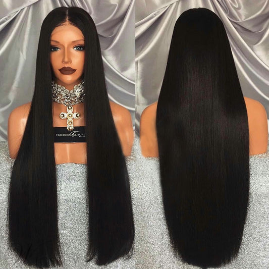 Front Lace Wigs Women High Quality Large Straight Human Hair