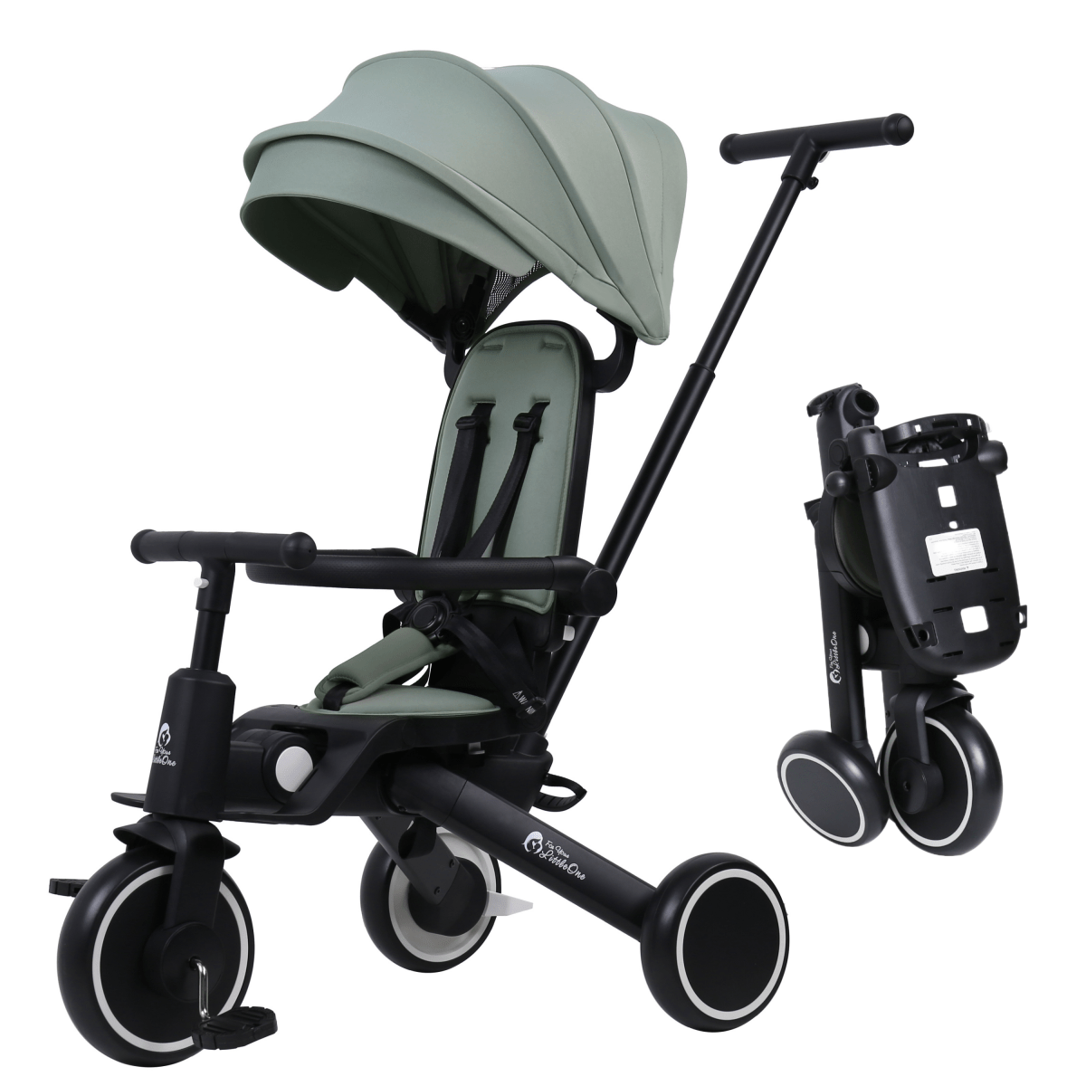 Foryourlittleone Xplor 6 in 1 Foldable Trike - Green (10m-5y)
