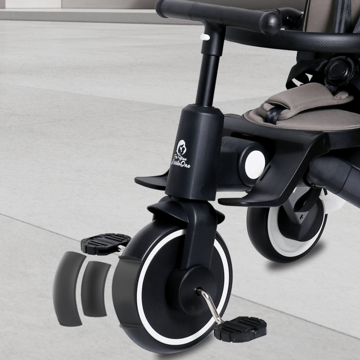 Foryourlittleone Xplor Ultimate 6 in 1 Foldable Trike - Jet Black (10m-5y)