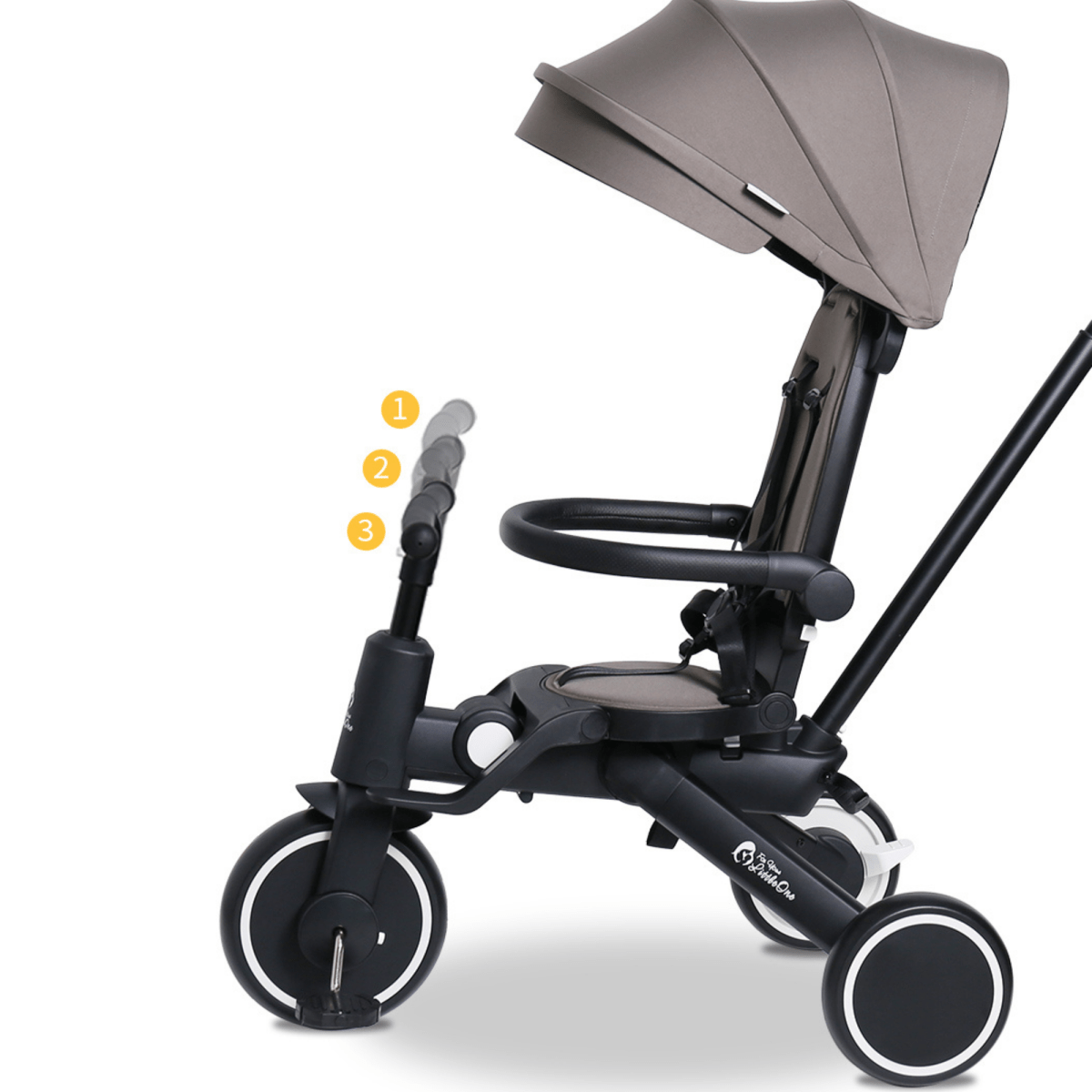 Foryourlittleone Xplor Plus 6 in 1 Foldable Trike - Pastel Pink (10m-5y)