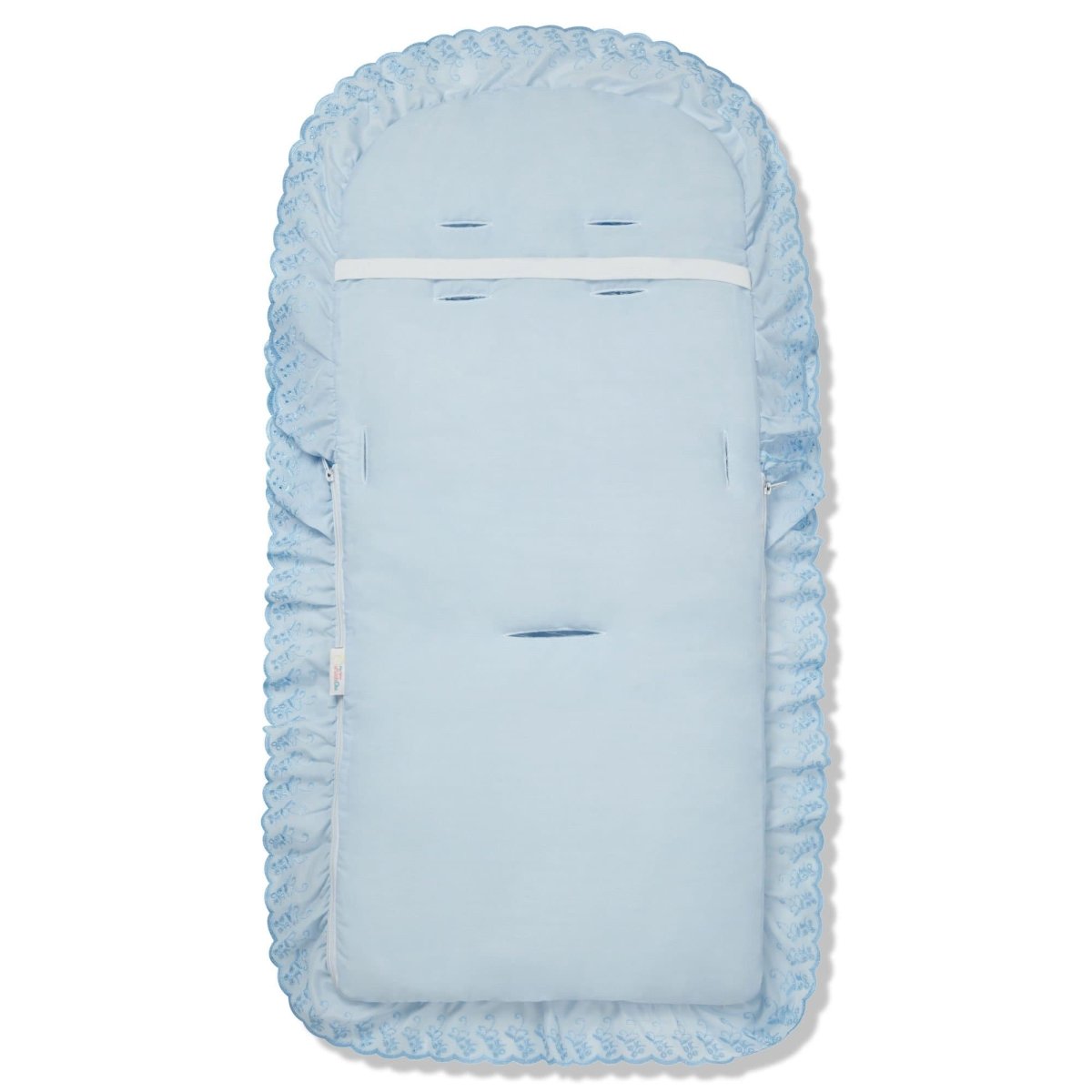 Universal Broderie Anglaise Pushchair Footmuff / Cosy Toes - Fits All Pushchairs / Prams And Buggies