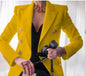 Women's autumn and winter new solid color fashionable casual suit short jacket for women
