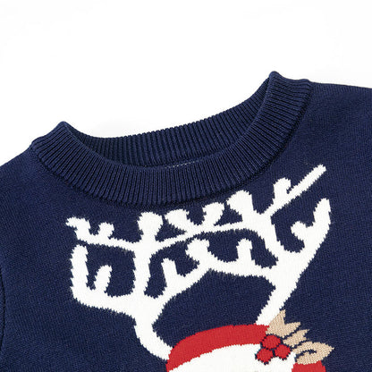 Children's cartoon Christmas baby base pullover sweater