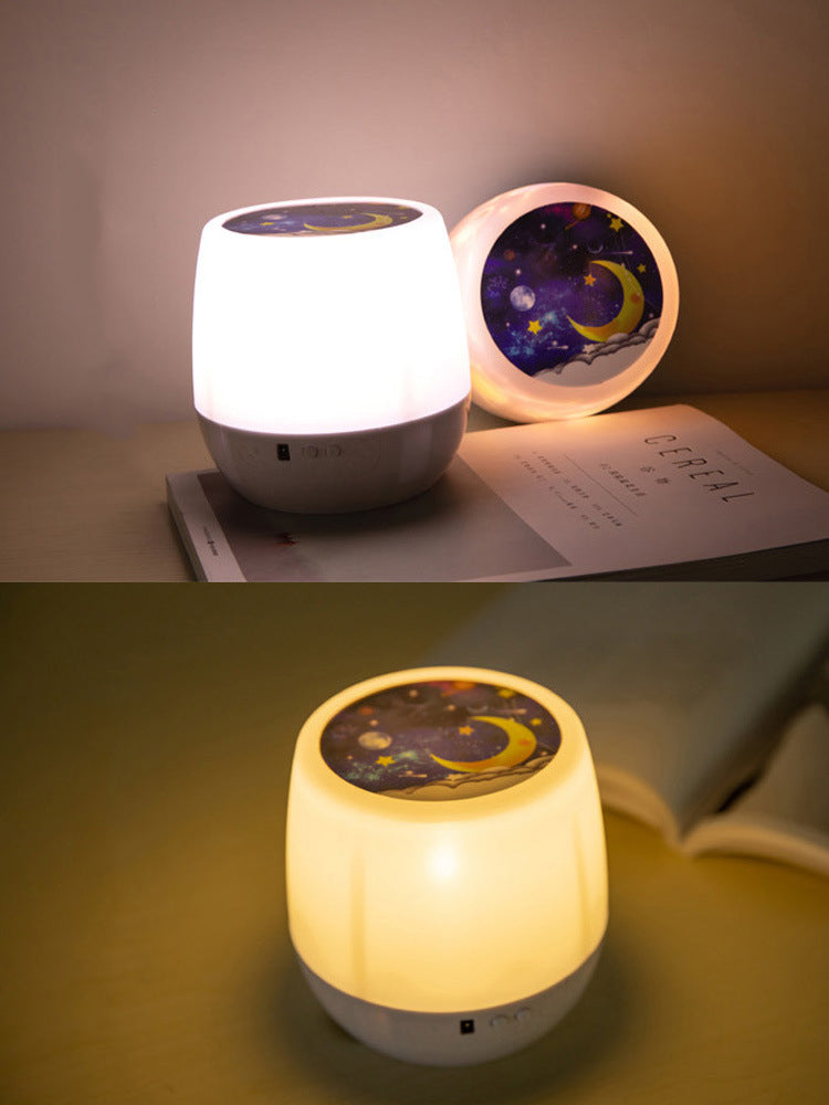 Bluetooth Rotating Star Projection Light Bedroom Full of Stars Atmosphere Night Light Creative Children's Birthday Star Light